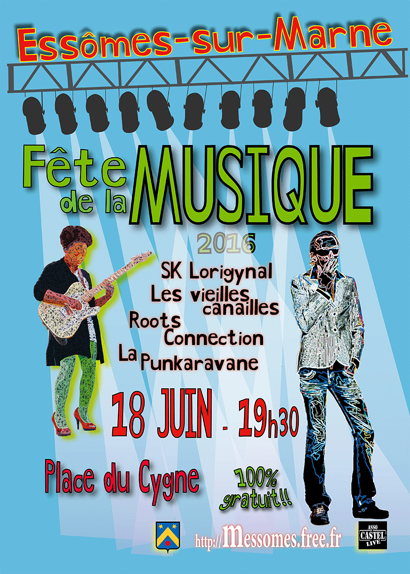 Fête de la Musique, le samedi 18 juin 2016